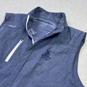 Zero Restriction Golf Vest Mens Large Blue Windbreaker Insulated Full Zip